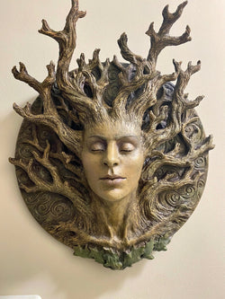 Dryad Bust Life Sized Wall Plaque | Plaque | Wiccan Center