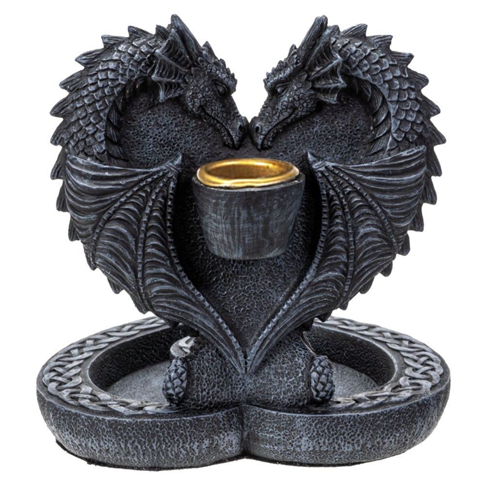 Dual Dragon's Heart Backflow Incense Burner | Incense Burner | Wiccan Center