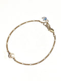 Single Round Pearl Bracelet with Swarovski Clasp