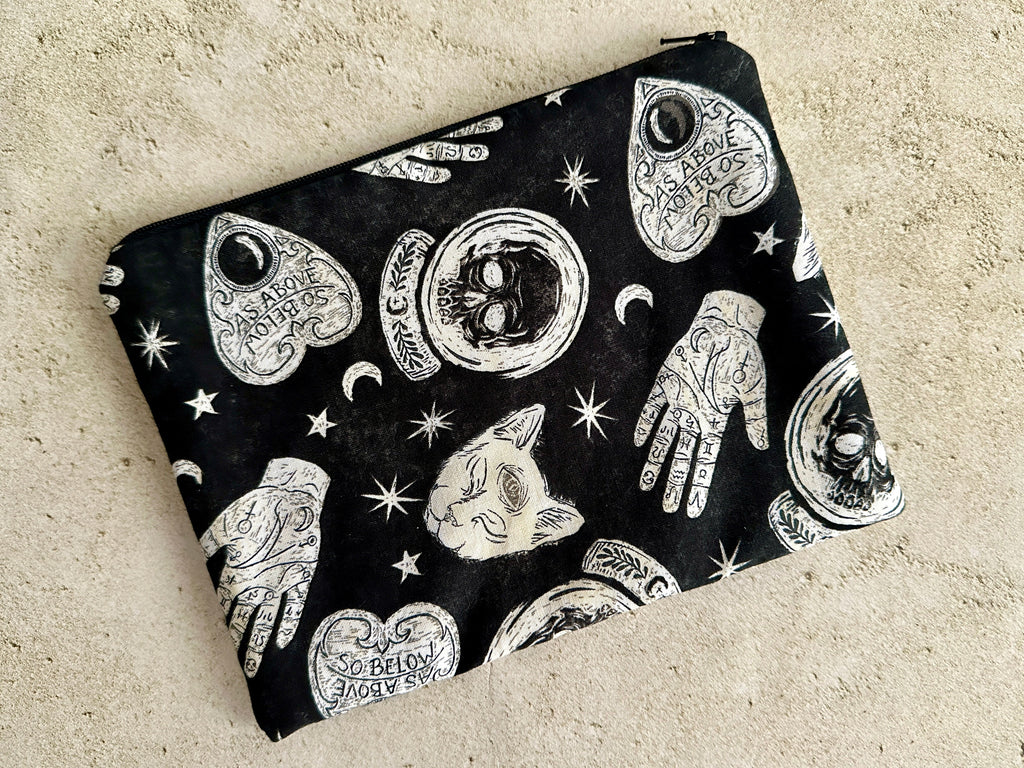 Witchy Tarot Card Bag With Zipper - Tarot Deck Storage Bag | | Wiccan Center