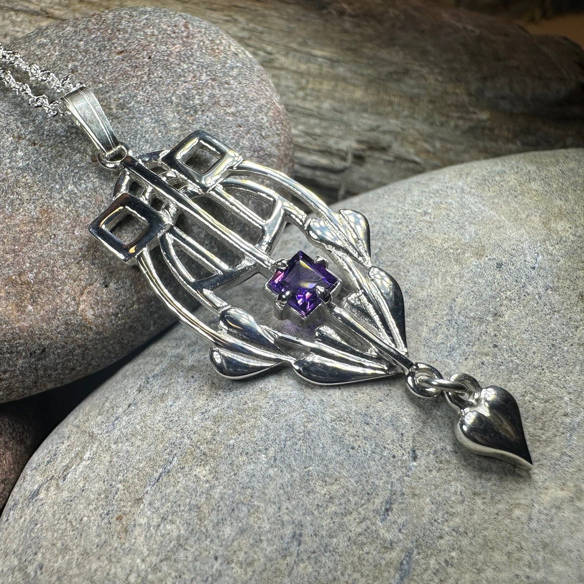Scottish Mackintosh Thistle Necklace - Handmade in Scotland