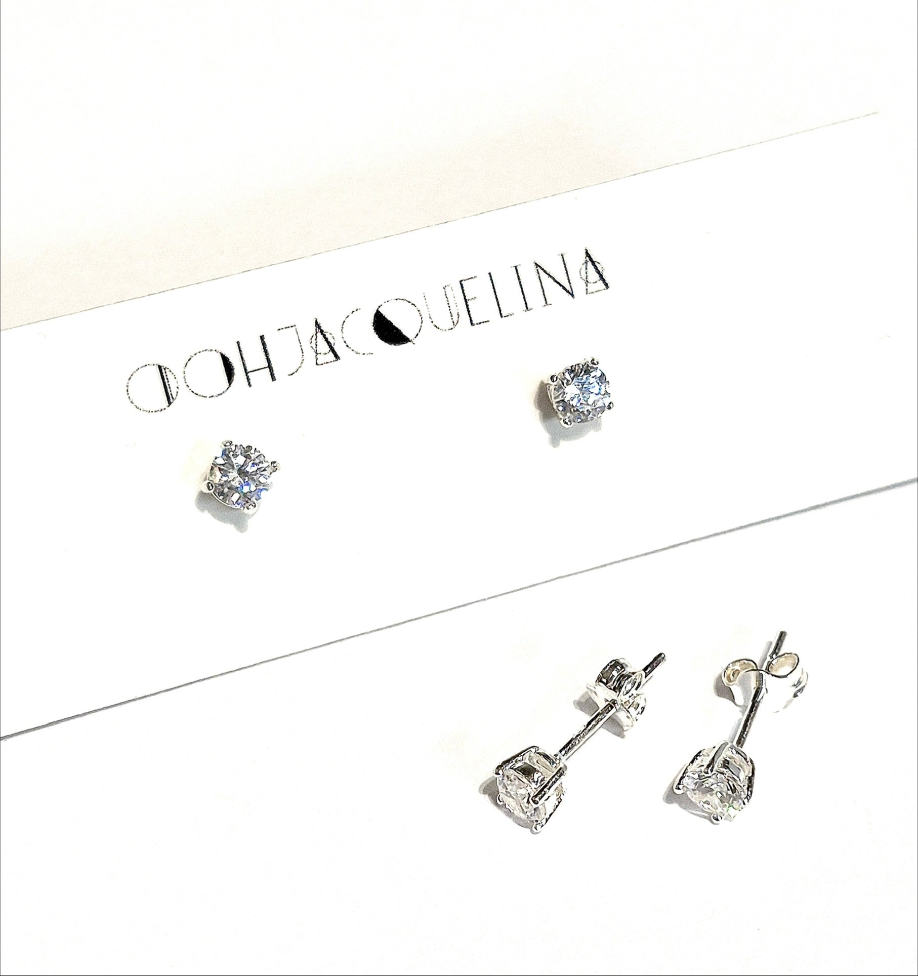 Swarovski Rhinestone "Diamond" Stud Earrings