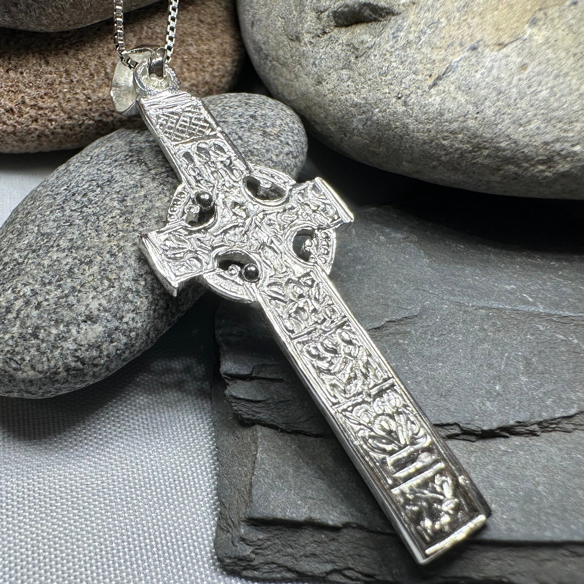 Artisan Irish Durrow Cross Necklace - Handmade in Ireland | Pendant | Wiccan Center