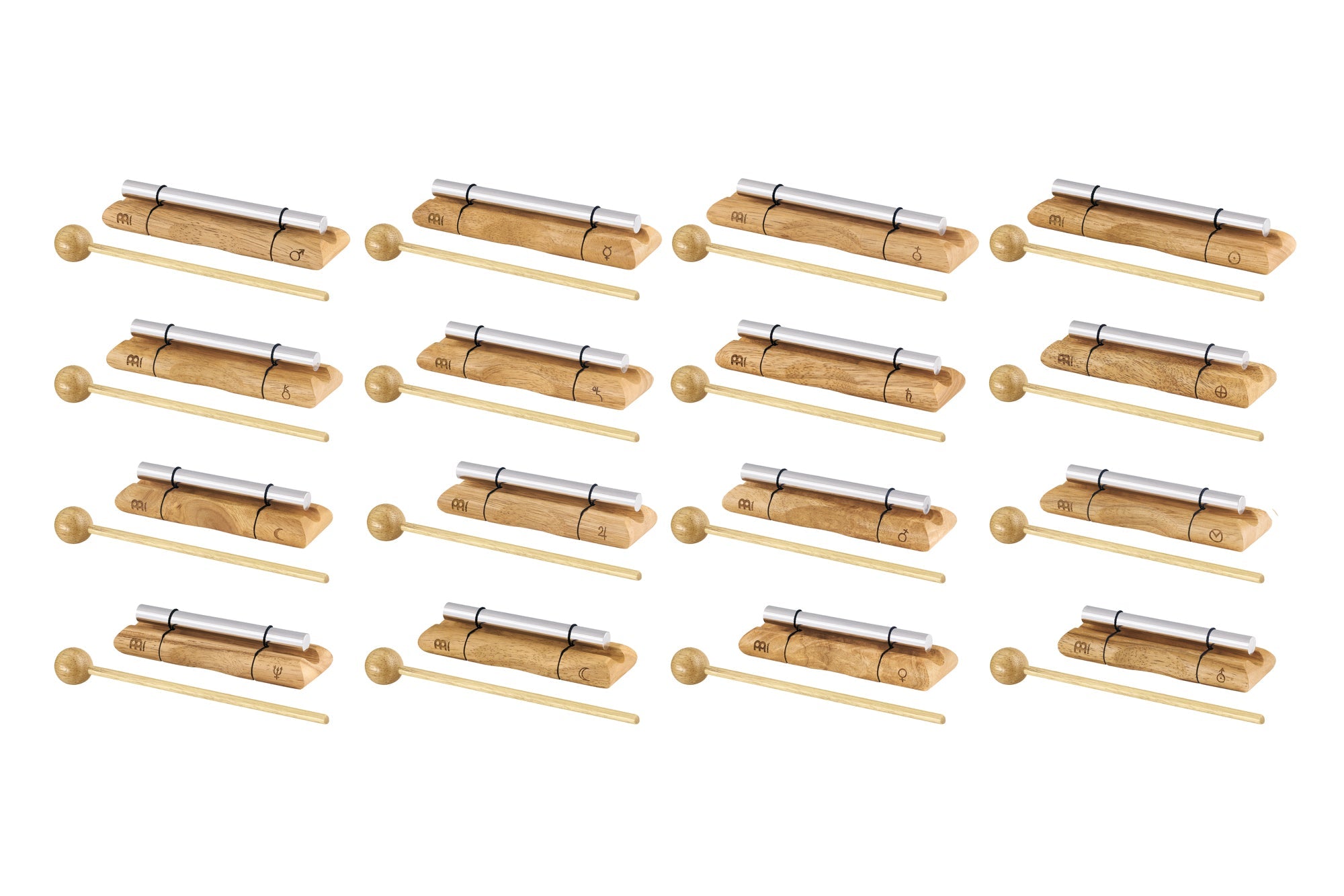 16 Energy Chimes Complete Planetary Set | Planetary Tuned Energy Chime Set | Wiccan Center