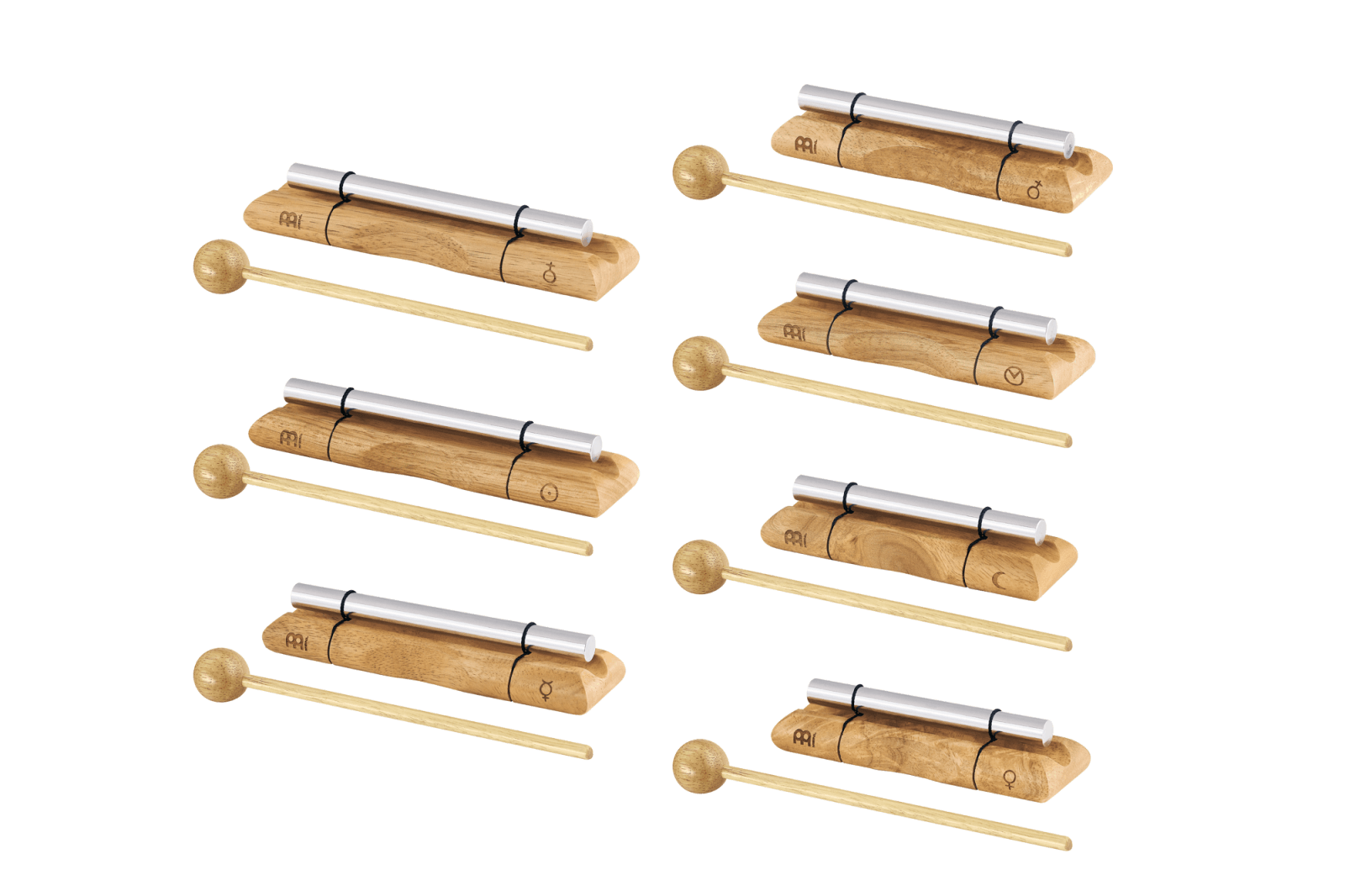 Energy Chimes 7 Chakra Set | Planetary Tuned Energy Chime Set | Wiccan Center