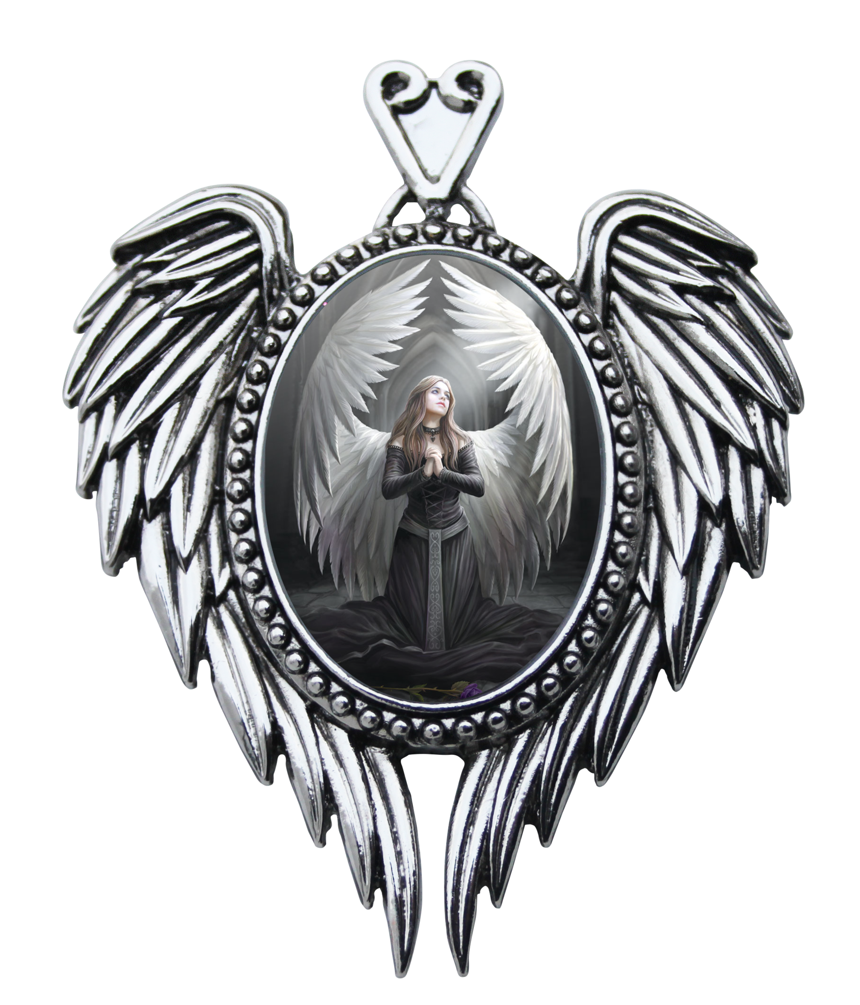 Prayer For The Fallen Cameo by Anne Stokes | Enchanted Cameos | Wiccan Center