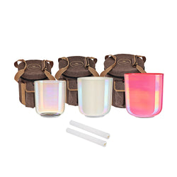 3-Piece Essence Crystal Singing Bowl Set, E4/B3/G3, 440 Hz | | Wiccan Center