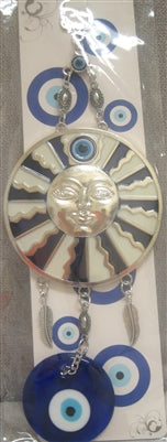 Evil Eye - Sun with Evil Eye ornament /Charm 10" | EVIL EYES | Wiccan Center