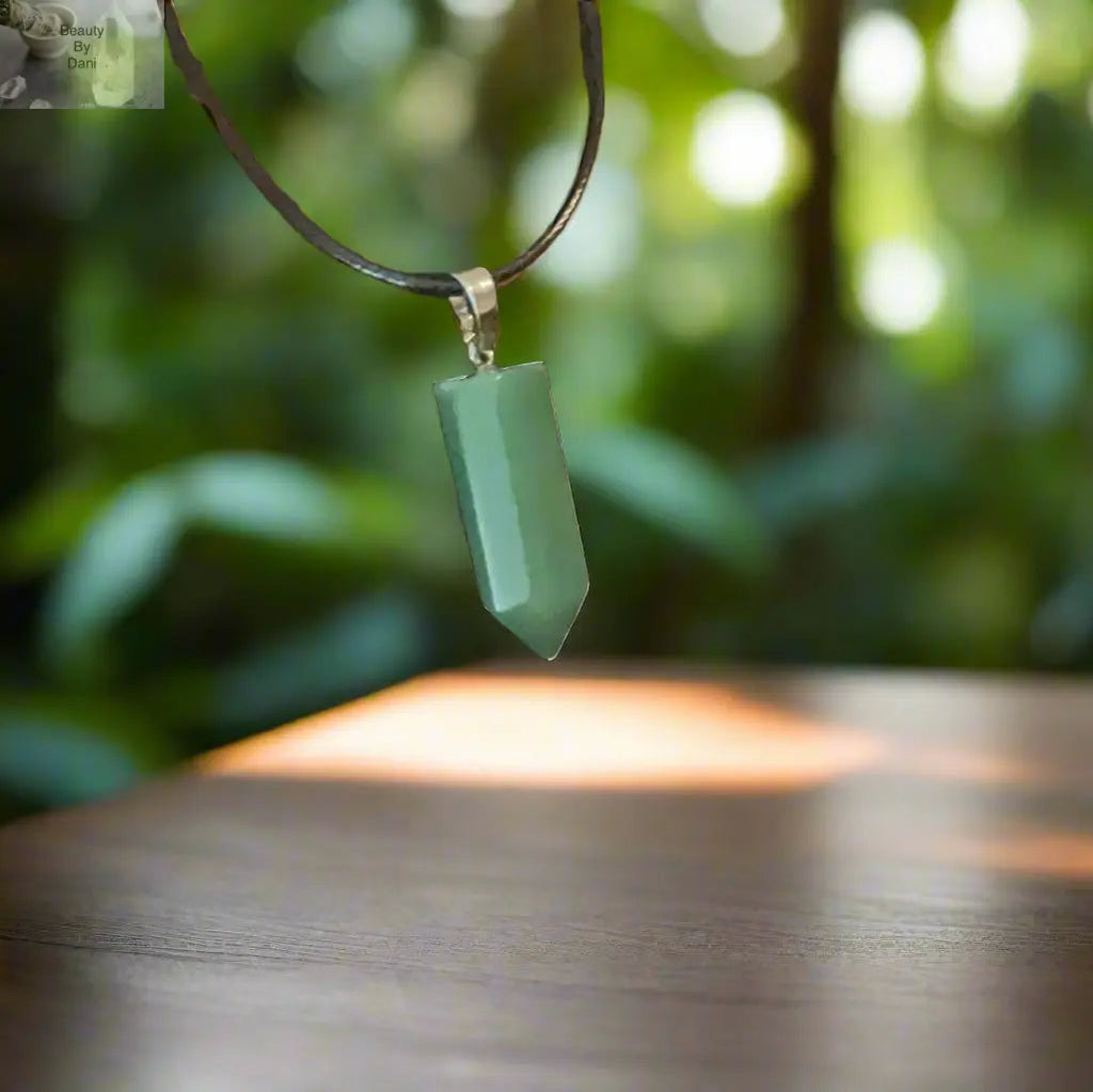 Aventurine Point Necklace - Natural Healing Crystal