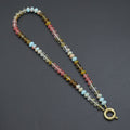 Mixed Roundelee Gemstone Beads necklace, sku#EF813 | necklace | Wiccan Center