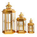 19''&13.5''&9.5" H Vintage Hanging Lantern Metal Candleholder | Candle Holder | Wiccan Center