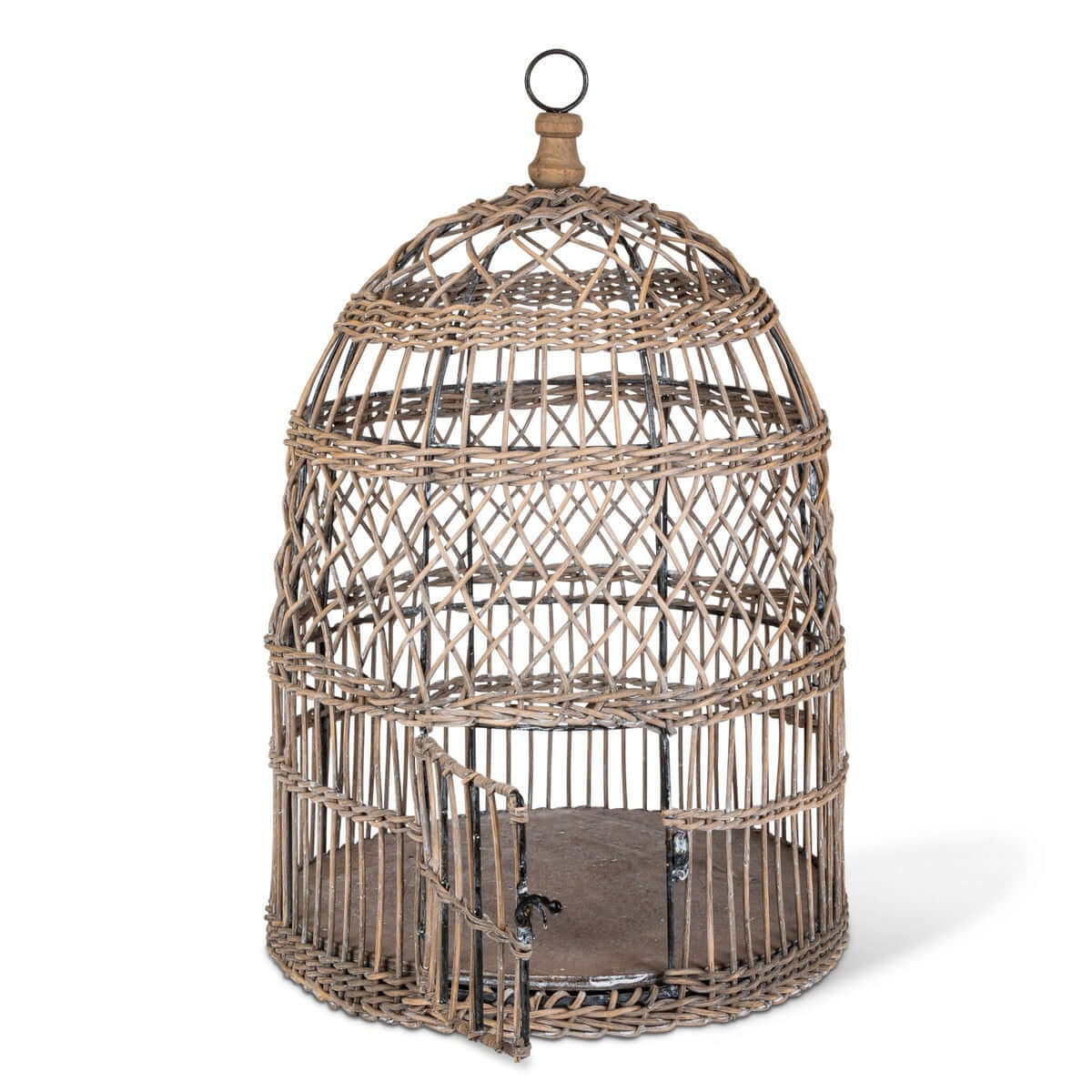 Vintage Wicker and Metal Bird Cage | Bird cage | Wiccan Center
