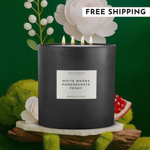 55oz White Woods | Pomegranate | Peony Candle (Inspired by The Aria Hotel®) | Environment - Candle (Hotel Aromatics) | Wiccan Center