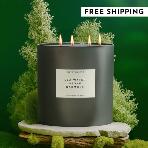 55oz Sea Water | Ozone | Oakmoss Candle (Inspired by Davidoff Cool Water®) | Environment - Candle | Wiccan Center