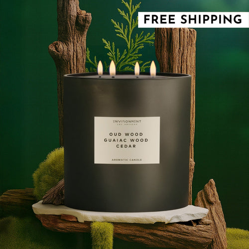 55oz Oud Wood | Guaiac Wood | Cedar Candle (Inspired by Tom Ford Oud Wood®) | Environment - Candle | Wiccan Center