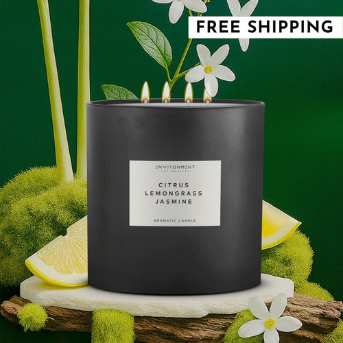 55oz Citrus | Lemongrass | Jasmine Candle (Inspired by W Hotel®) | Environment - Candle (Hotel Aromatics) | Wiccan Center