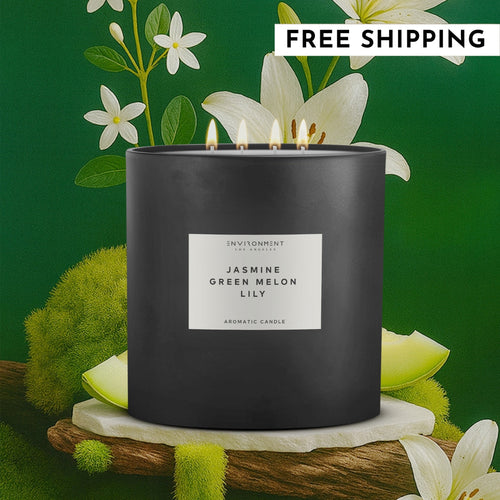 55oz Jasmine | Green Melon | Lily Candle (Inspired by The Wynn Hotel®) | Environment - Candle (Hotel Aromatics) | Wiccan Center