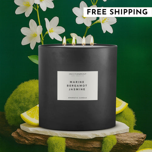 55oz Marine | Bergamot | Jasmine Candle (Inspired by The Ritz Carlton Hotel®) | Environment - Candle (Hotel Aromatics) | Wiccan Center
