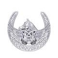 The Celtic Pegasus with Horseshoe Sterling Silver Scarf Ring By Peter Stone EOT182
