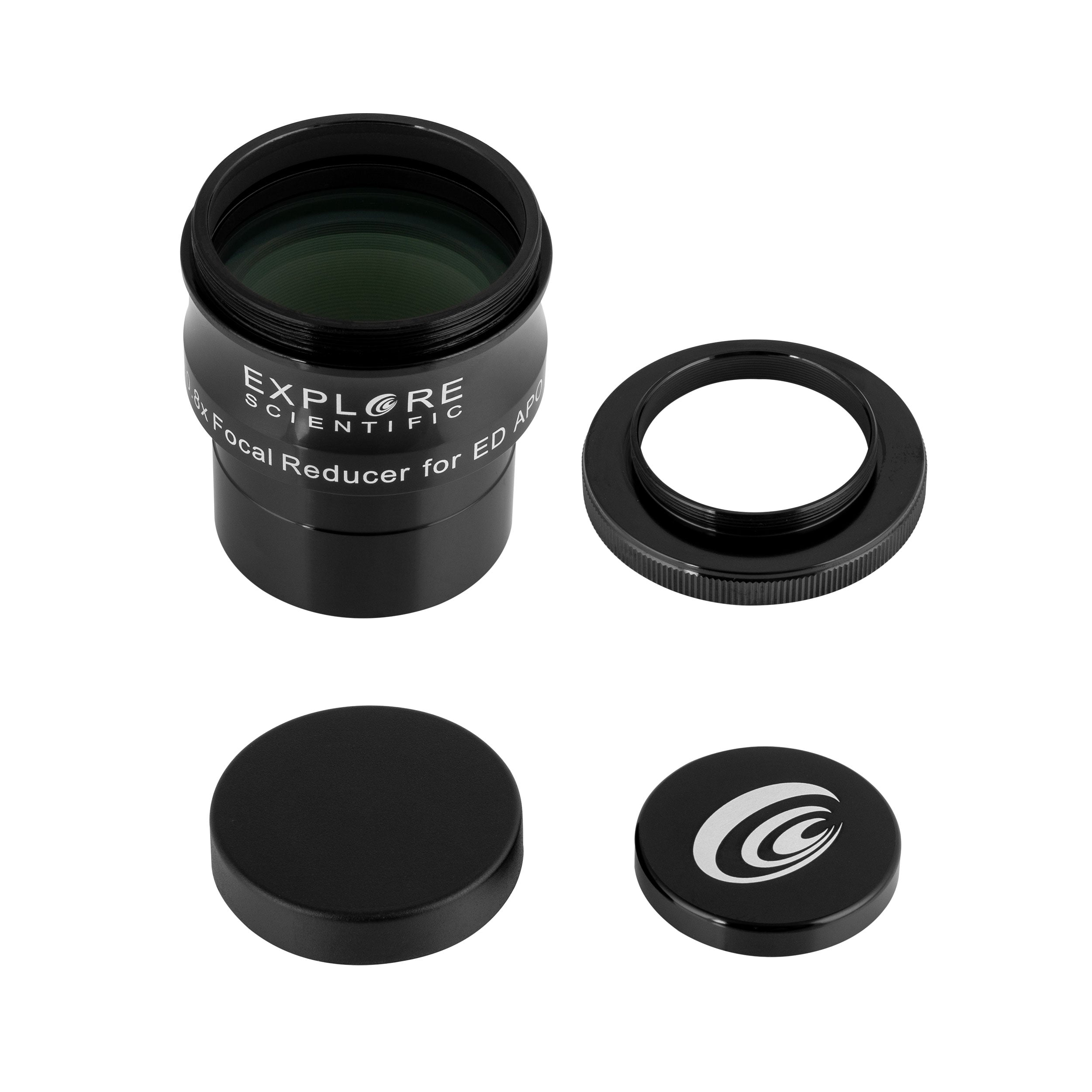 ED80 Essential Series Air-Spaced Triplet Refractor Telescope with 0.8x Focal Reducer and iEXOS-100-2 PMC-Eight Equatorial Tracker System | Telescope | Wiccan Center