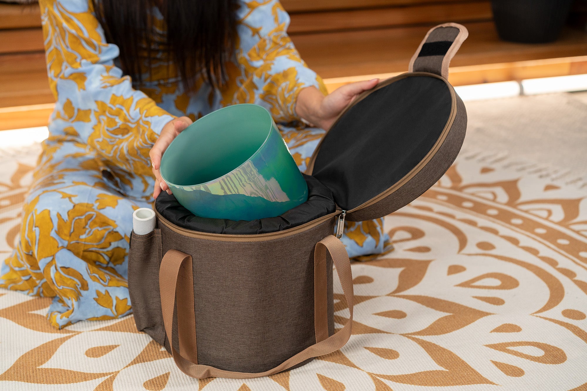 6.75" Essence Solfeggio Crystal Singing Bowl, 285 Hz, Turquoise Green | | Wiccan Center