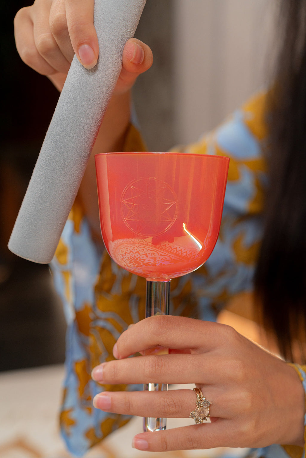3.25" Essence Solfeggio Crystal Singing Bowl, 963 Hz, Coral Reef | | Wiccan Center