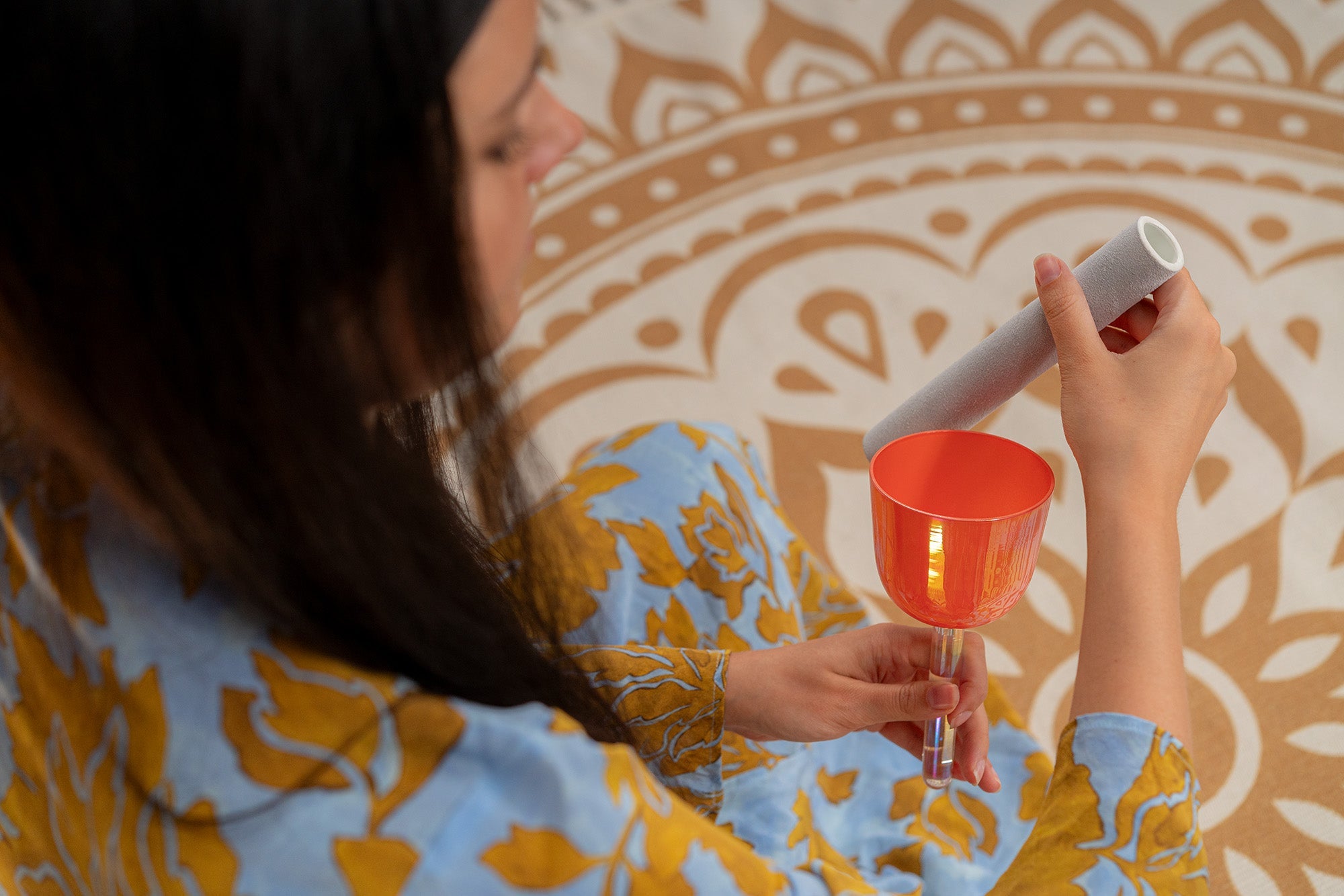 3.25" Essence Solfeggio Crystal Singing Bowl, 963 Hz, Coral Reef | | Wiccan Center