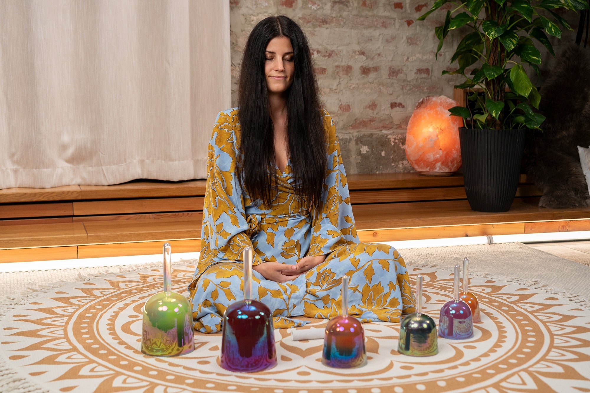 6-Piece Essence Solfeggio Crystal Singing Bowl Set | | Wiccan Center