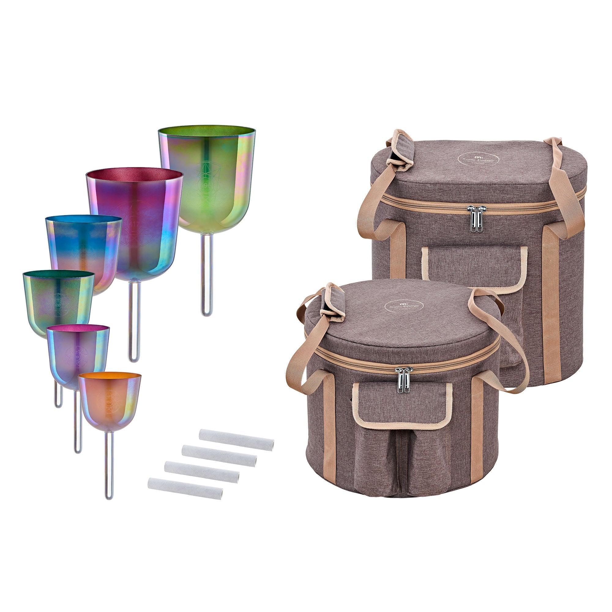6-Piece Essence Solfeggio Crystal Singing Bowl Set | | Wiccan Center