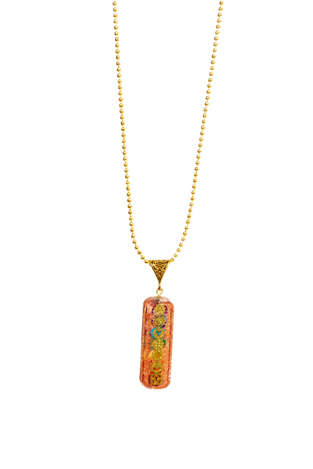 7 chakra Orgone Copper Pendant with Chain (Ships from USA!) | | Wiccan Center