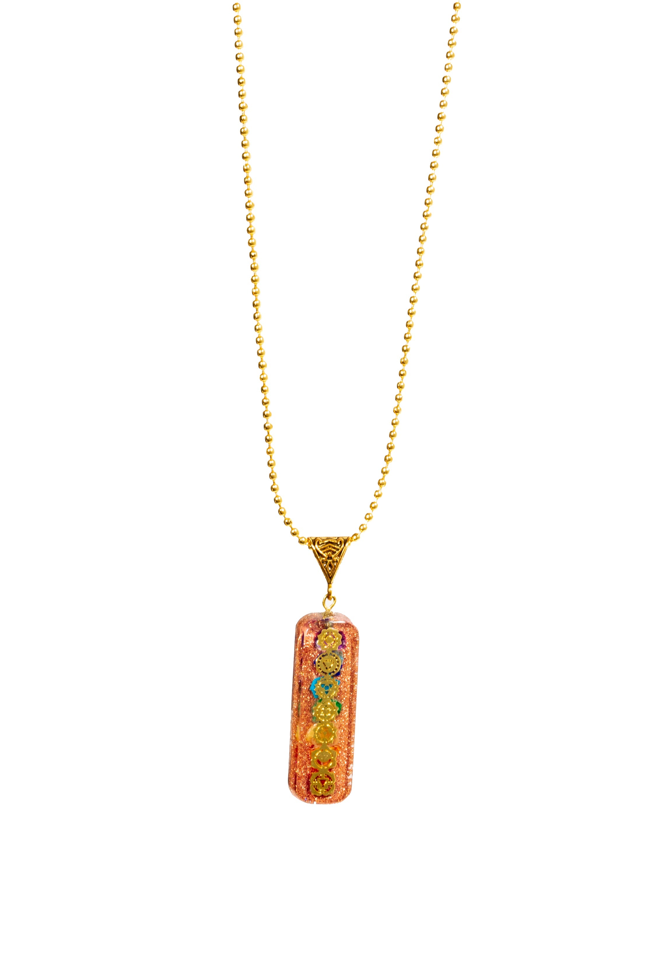 7 chakra Orgone Copper Pendant with Chain (Ships from USA!) | | Wiccan Center