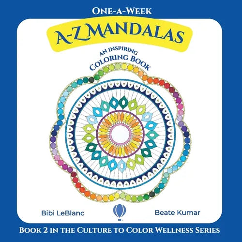 One-A-Week A-Z Mandalas: Coloring Book with Inspirational Quotes - Paperback | Books | Wiccan Center