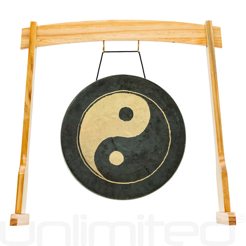 14" to 18" Taoist Moonlight Gongs on Stands | Gong & Stand Combo | Wiccan Center