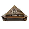 Solid Brass Egyption 9 Pyramid Cone Burner | Incense Burner | Wiccan Center