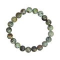 Elastic Bracelet 8mm Round Beads - African Turquoise | Bracelet | Wiccan Center