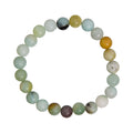 Elastic Bracelet 8mm Round Beads - Mixed Amazonite | Bracelet | Wiccan Center