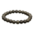 Elastic Bracelet 8mm Round Beads - Pyrite | Bracelet | Wiccan Center