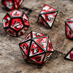 Elder Runes Blood Chalice Metal Dice Set | Metal | Wiccan Center