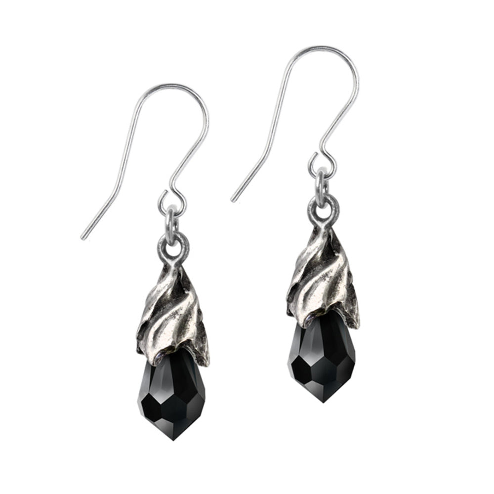 Empyrean Tear Earrings (Black) - Alchemy of England | Earrings | Wiccan Center
