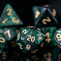 Enchanted Forest Dew Acrylic Dice Set | Acrylic Dice | Wiccan Center