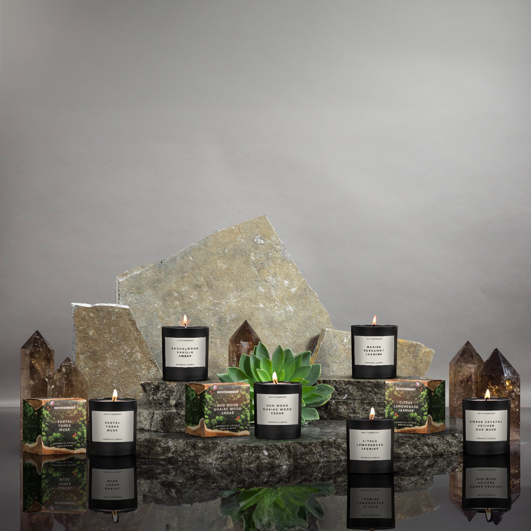 8oz Petitgrain | Carnation | White Cedar Candle (Inspired by YSL L'Homme®)