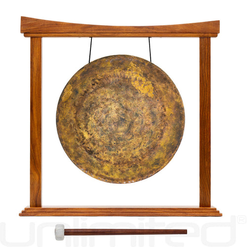 12" Gongs on the Small Eternal Present Gong Stand | Gong & Stand Combo | Wiccan Center