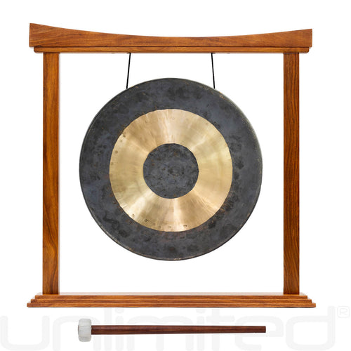 12" Gongs on the Small Eternal Present Gong Stand | Gong & Stand Combo | Wiccan Center