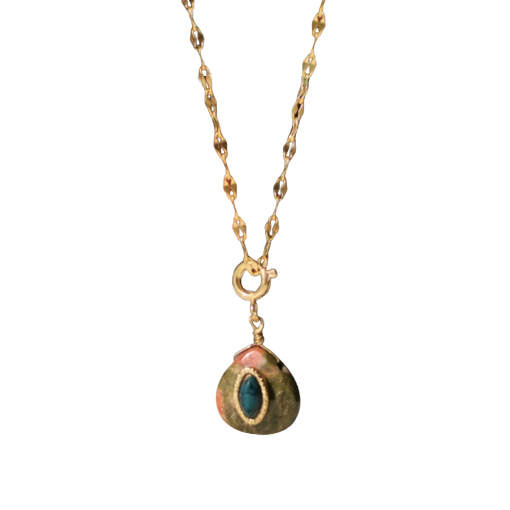 Green Quad Necklace