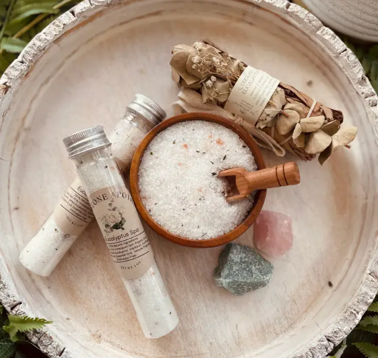 Eucalyptus Spa Herbal Bath Salt Tubes | Body Care & Wellness | Wiccan Center