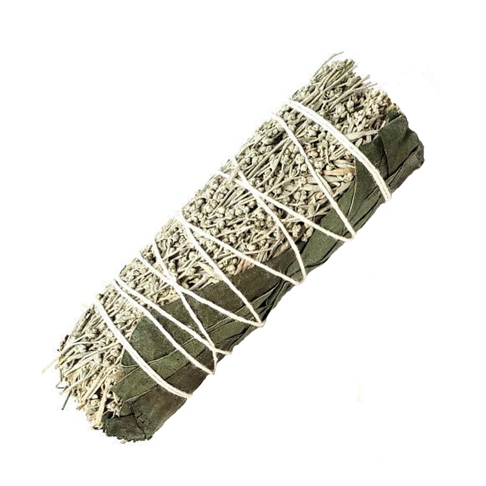Eucalyptus & Blue Sage Smudge Stick 3-4" | smudge sticks | Wiccan Center
