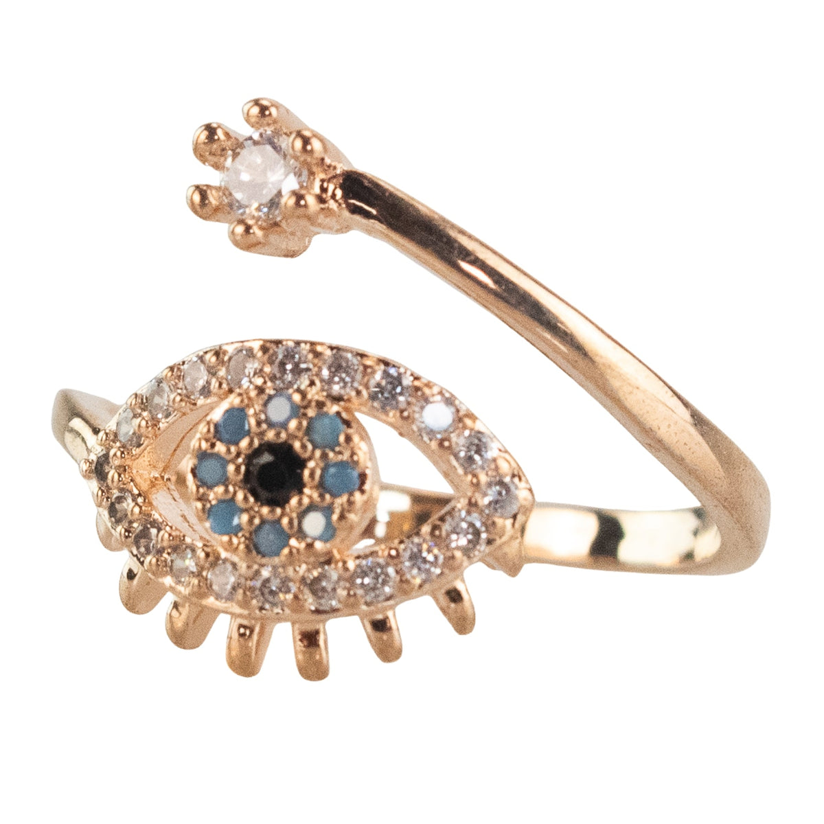 Evil Eye Ring Gold Plated
