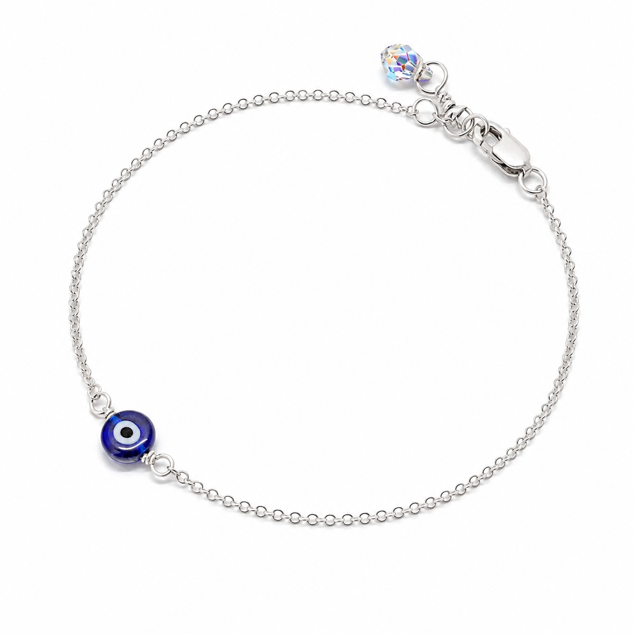 Evil Eye Bracelet w Swarovski Clasp