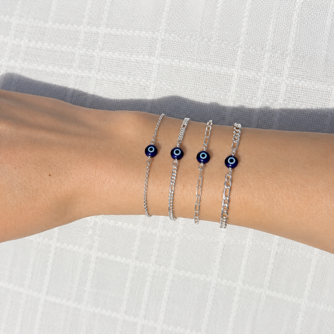 Evil Eye Bracelet w Swarovski Clasp