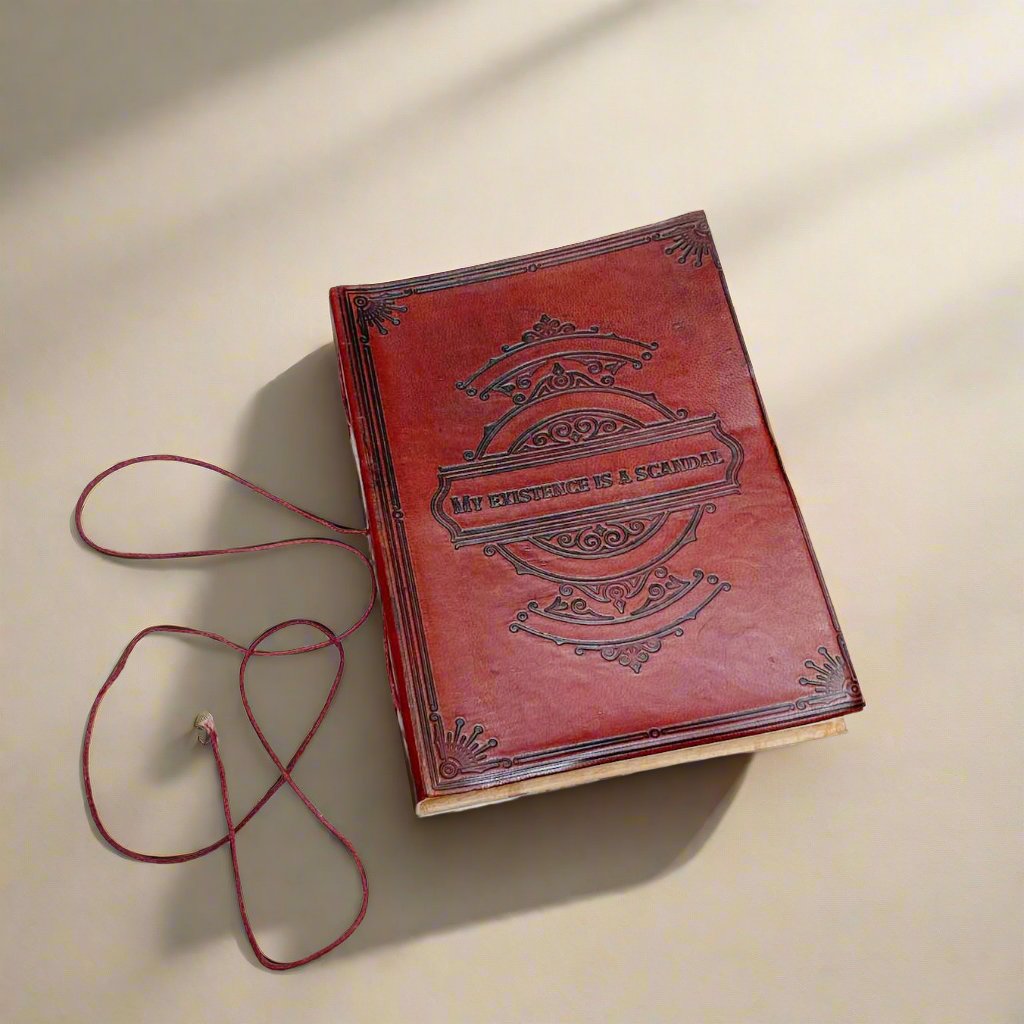 My Existence Is A Scandal Leather Journal - For Unapologetic Self-Expression | Journal | Wiccan Center
